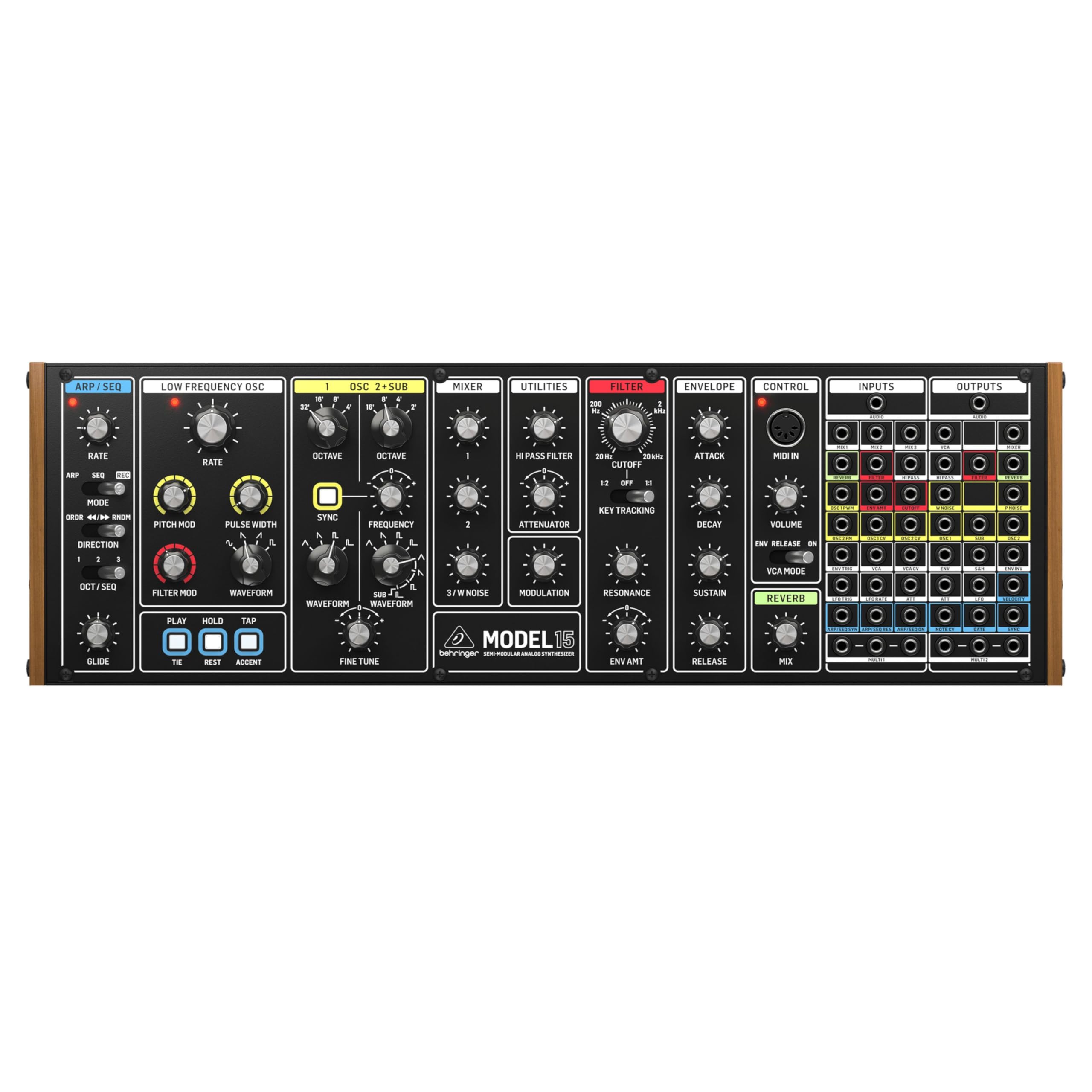 Amazon.com: Behringer Model 15 Semi-modular Analog Synthesizer