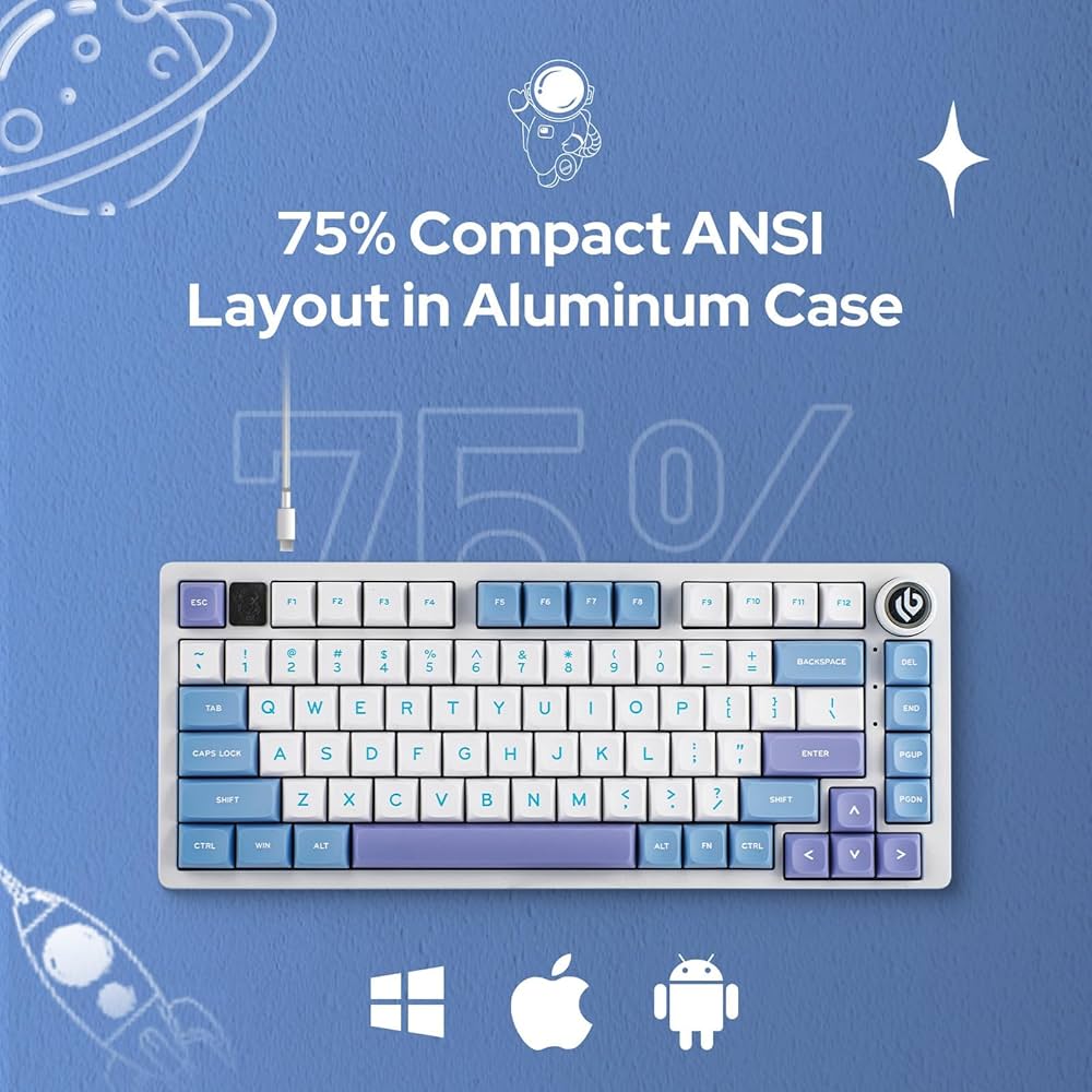 Amazon | EPOMAKER x LEOBOG Hi75 アルミ合金 メカニカルキーボード