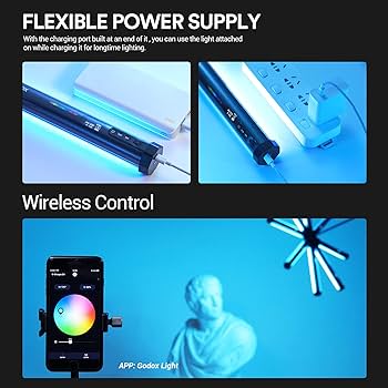 Amazon | Godox TL30チューブライト、3つのモードRGB CRI9 TLCI99 LED