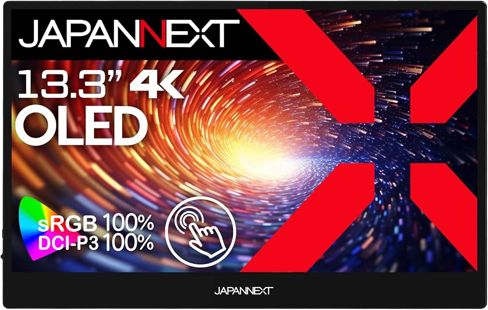 Amazon.co.jp: JAPANNEXT 13.3インチ モバイルモニター OLED パネル 4K
