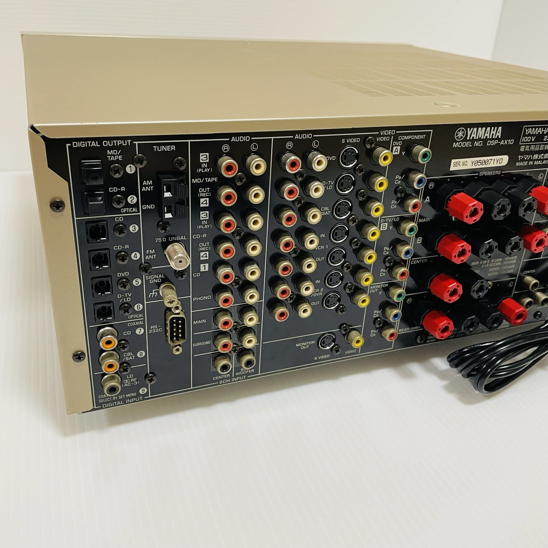 Amazon | ヤマハ DSP-AX10:(N)ゴールド DSP AVアンプ | ヤマハ(YAMAHA