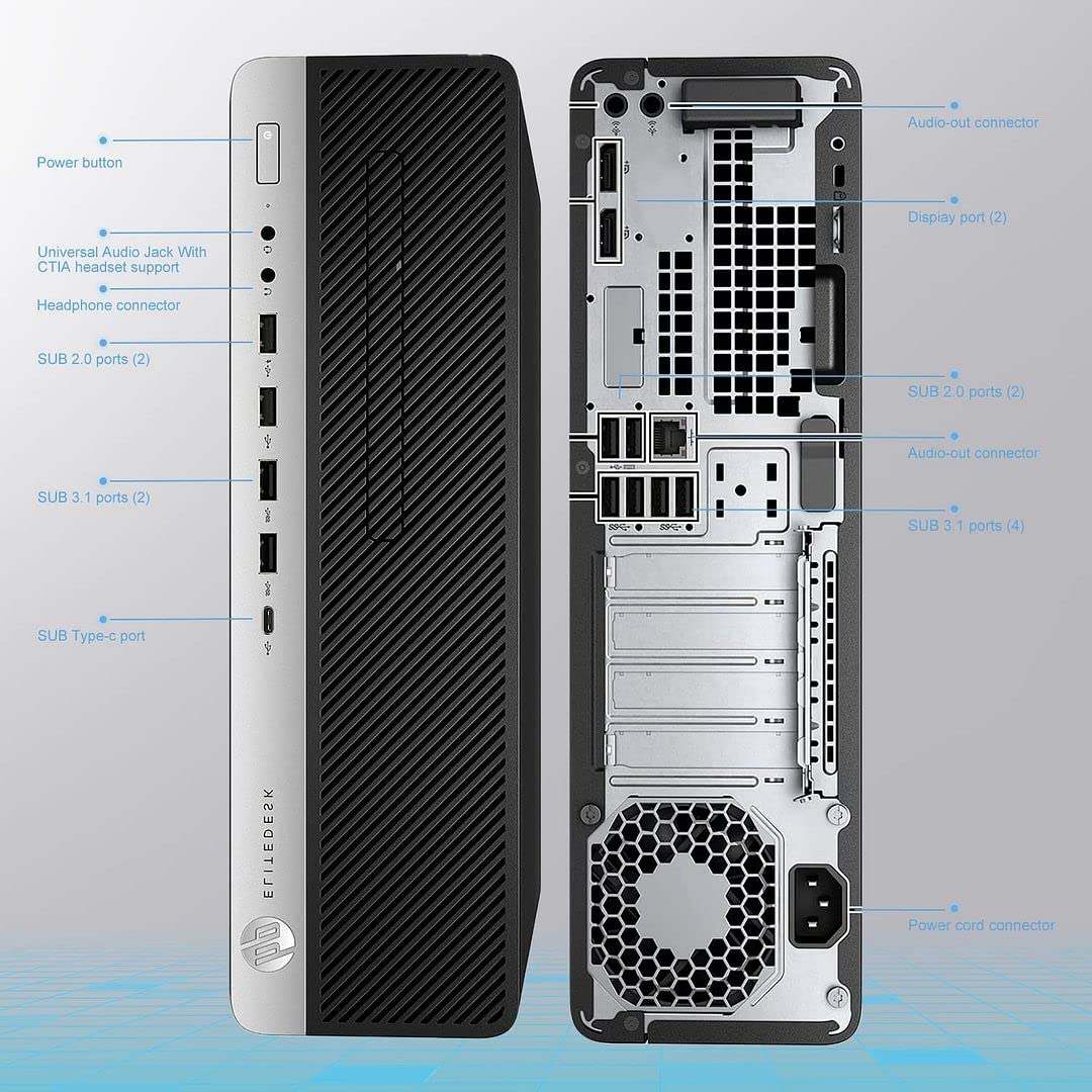 Amazon.com: HP Desktop Computer EliteDesk 800 G3 SFF PC,i5 Small