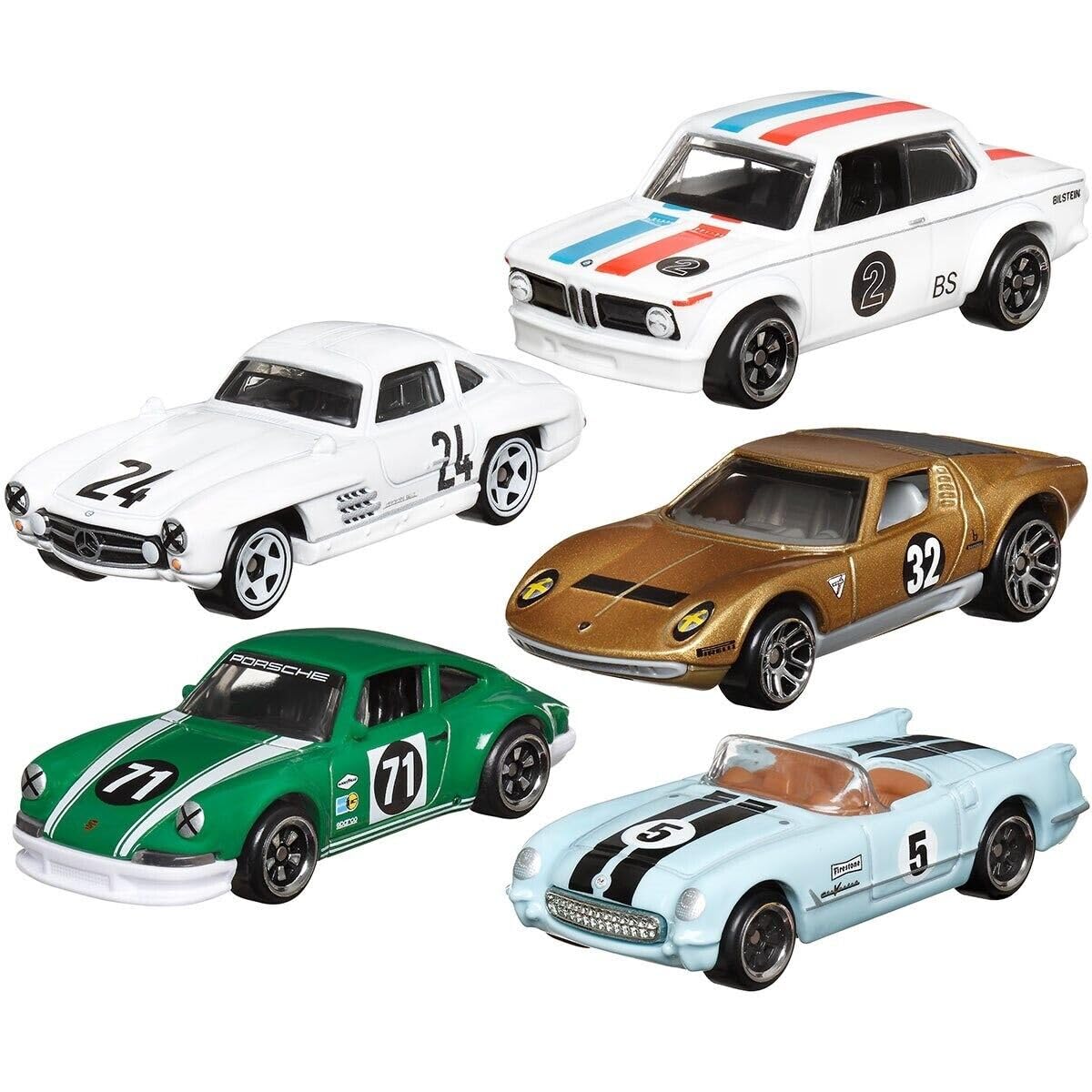 Amazon.com: Hot Wheels 2024 Vintage Racing Club Set of 5 Diecast