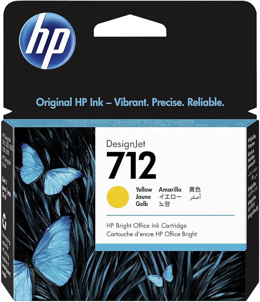 Amazon.co.jp: HP 712 イエロー 29ml 純正インクカートリッジ (3ED69A