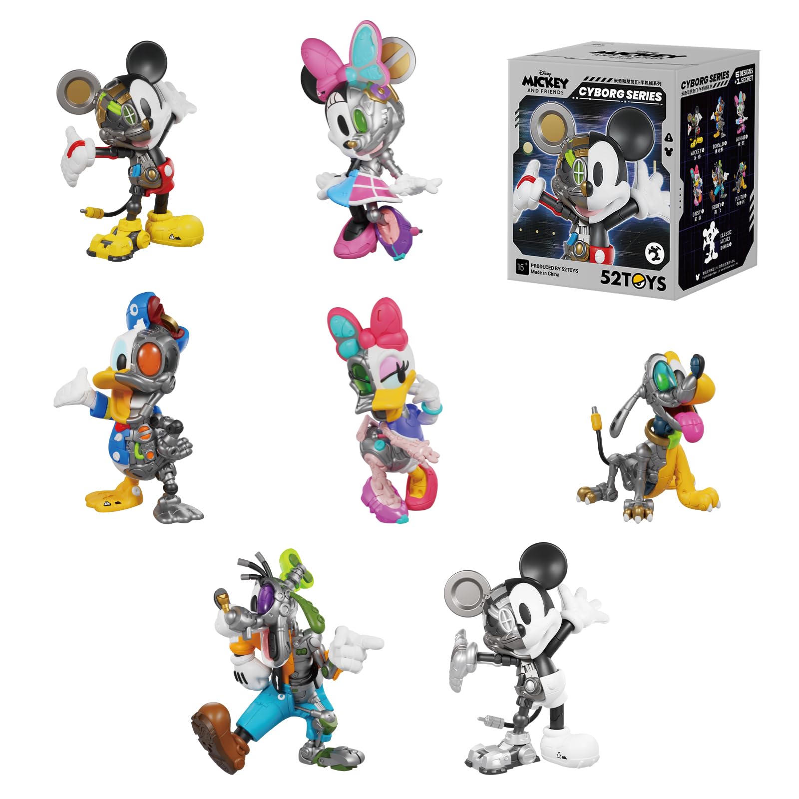 Amazon.co.jp: 52TOYS BLINDBOX x MICKEY MOUSE「CYBORG SERIES