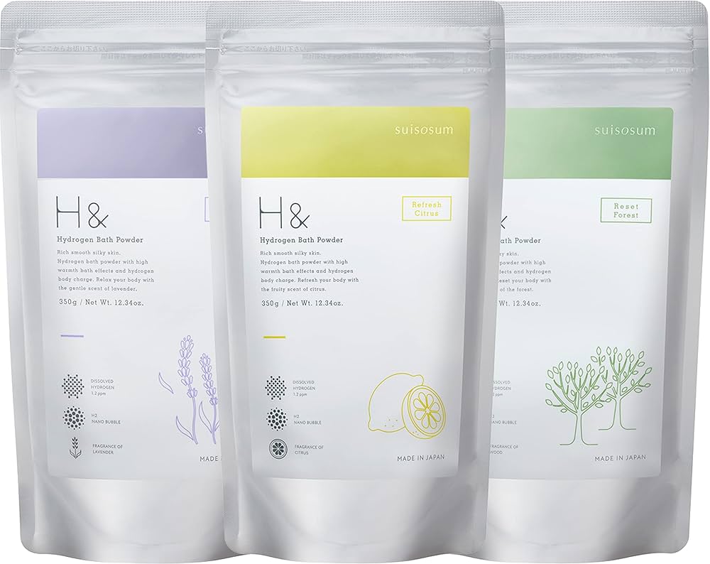 4個セット】H&アッシュアンド 入浴剤 水素 750g×4個 H& アッシュアンド