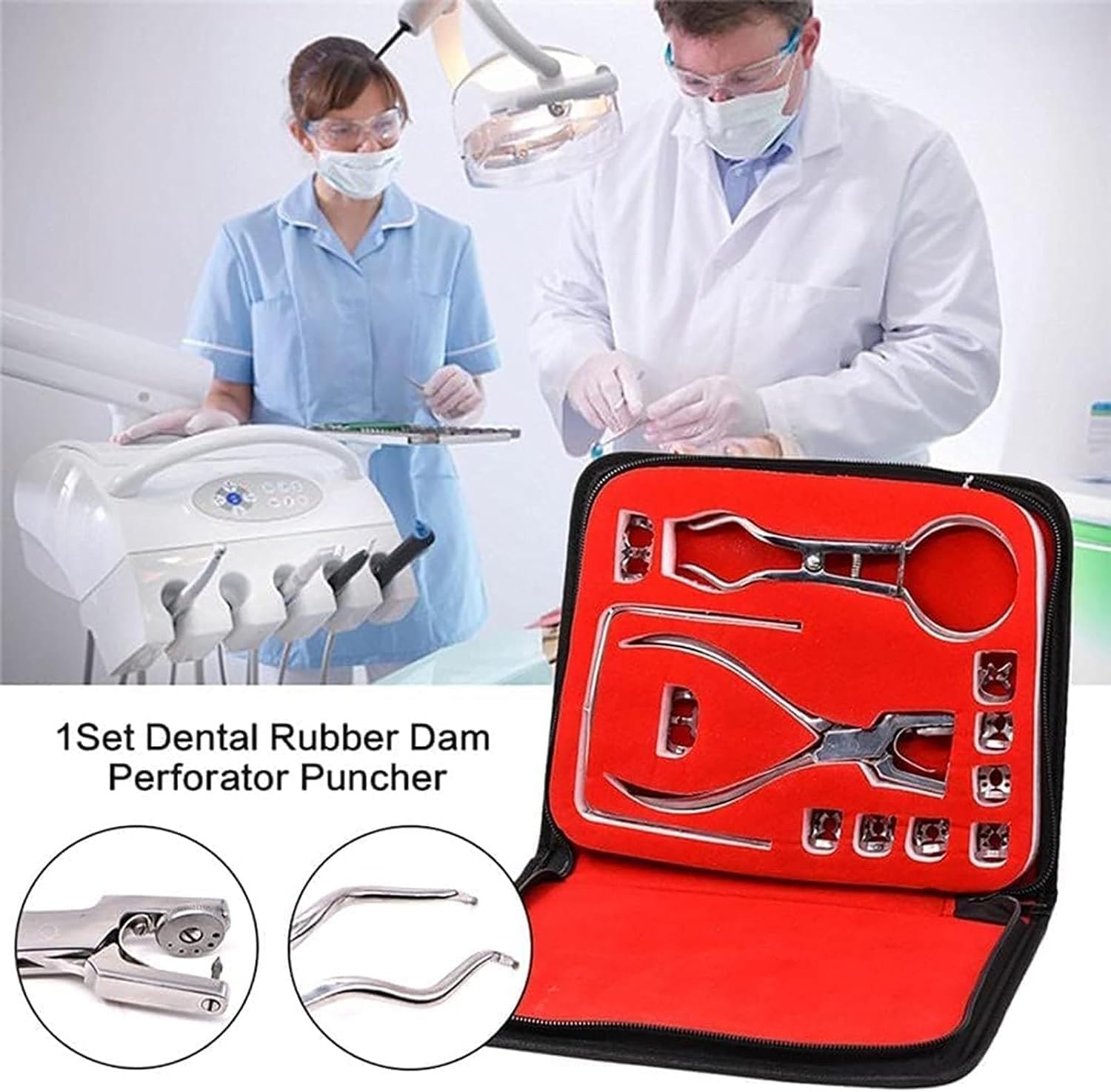 Amazon.co.jp: 歯科用歯内ラバーダムキット、ラバーダムパンチボード