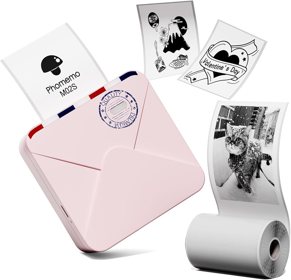 Amazon.co.jp: Phomemo M02S サーマルプリンター スマホ対応 ミニ