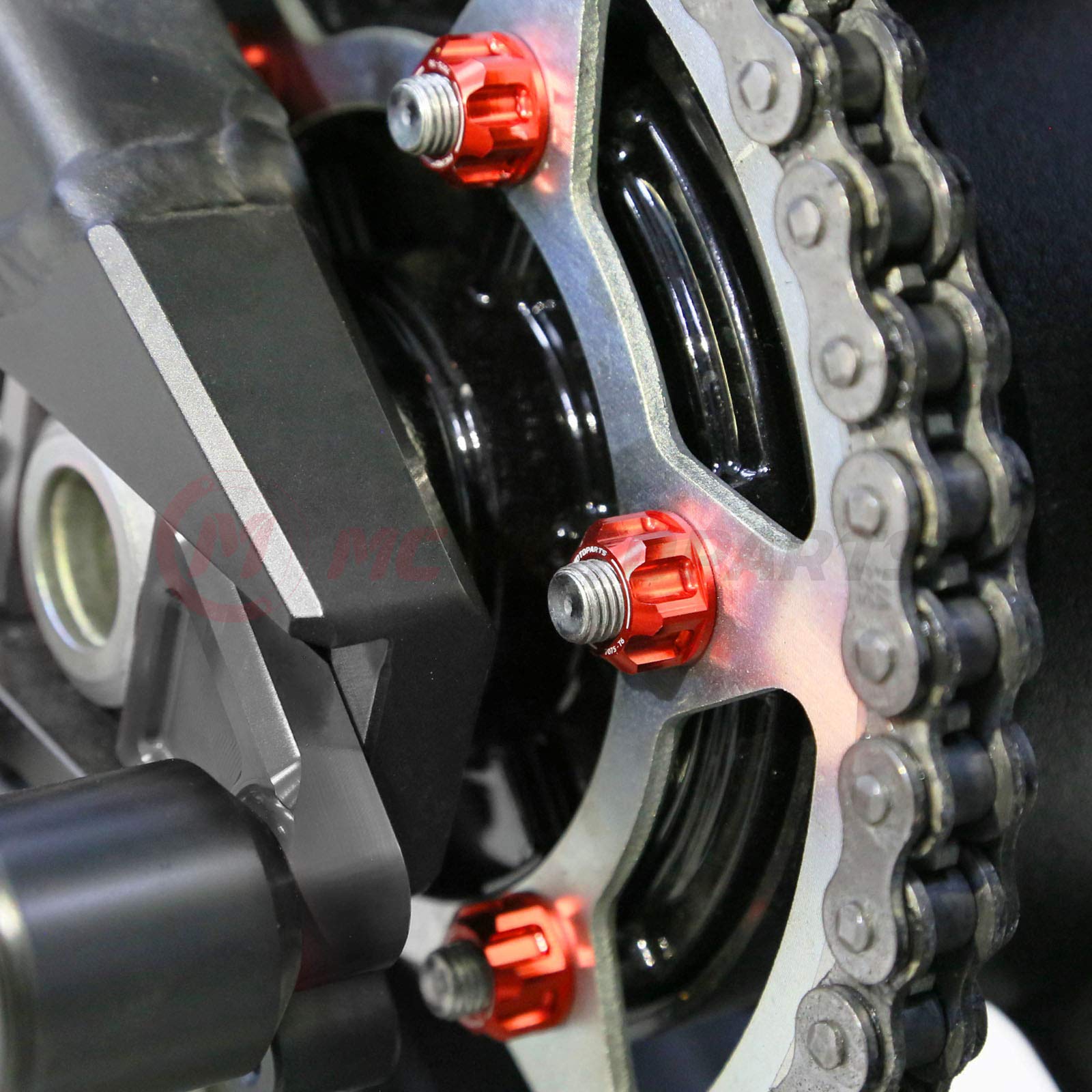 Amazon.co.jp: MC MOTOPARTS レーシング リアスプロケットナットセット