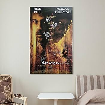 Amazon.co.jp: Seven映画セブン映画ポスターモーガンフリーマン