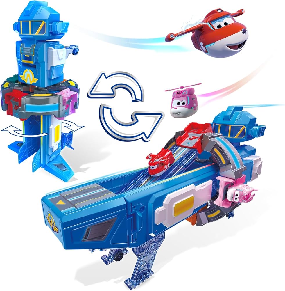 Super Wings 2 in 1 Super Space Base with Transformer Jett and