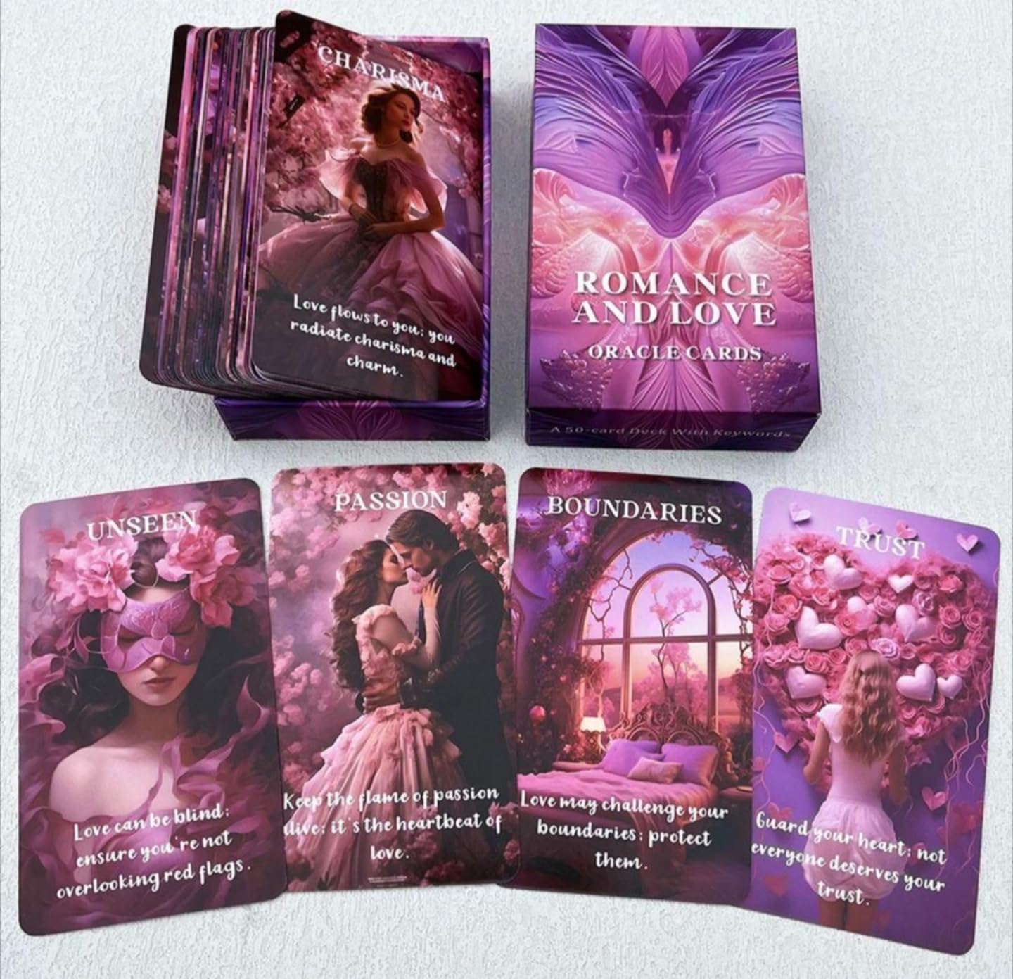 Amazon.co.jp: ロマンスアンドラブ 50枚オラクルカード。ドラマチック