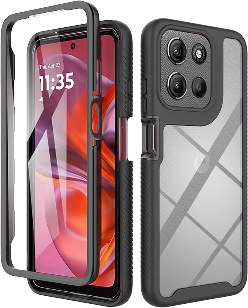 ESHUYI® Clear Case for Motorola Moto G15/Moto G25, Silicone & PC