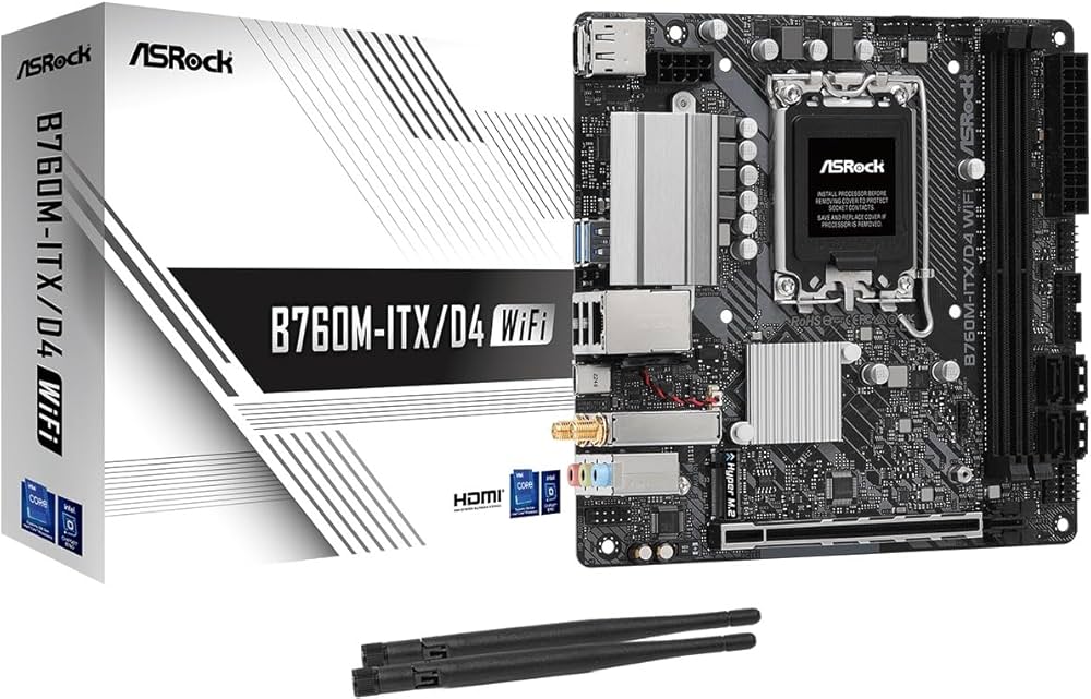 Amazon | ASRock マザーボード B760M-ITX/D4 WiFi Intel 第12世代
