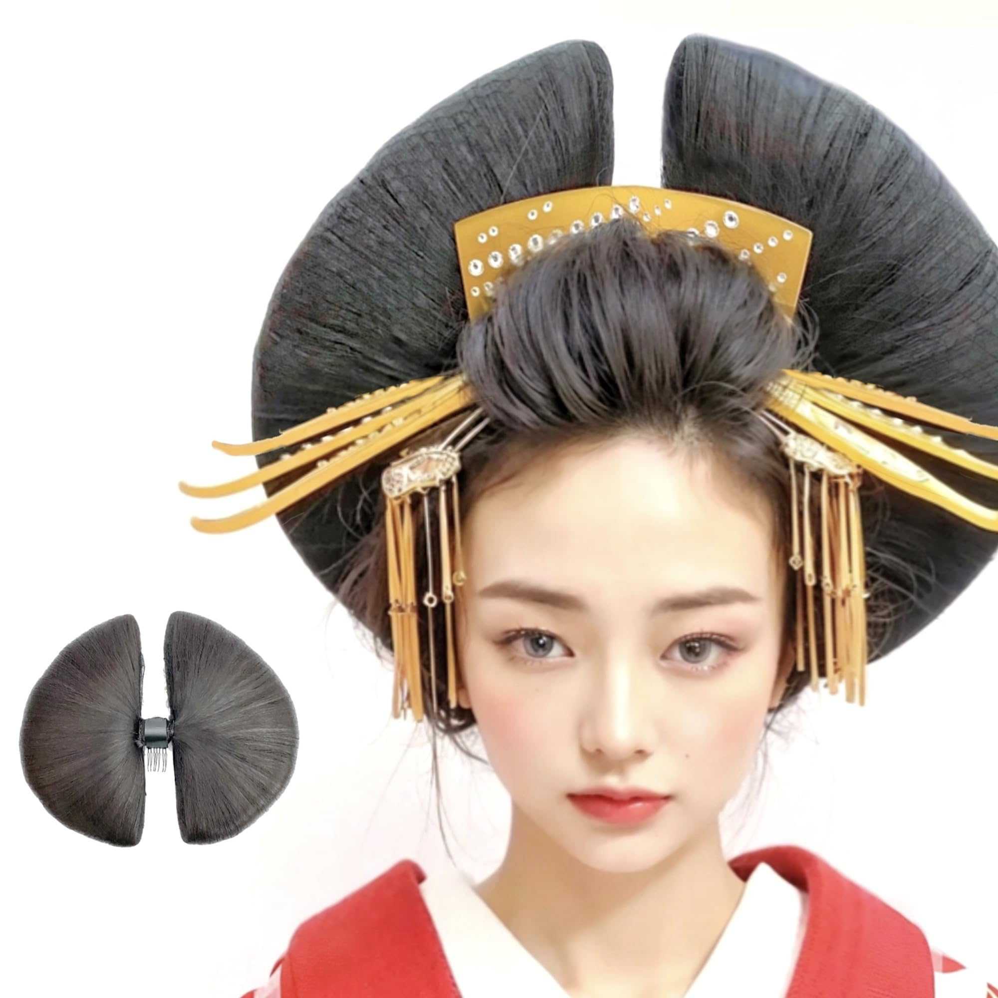 Amazon.co.jp: 花魁 髷 (ウィッグ) おいらん 髪飾り ヘアアクセサリー