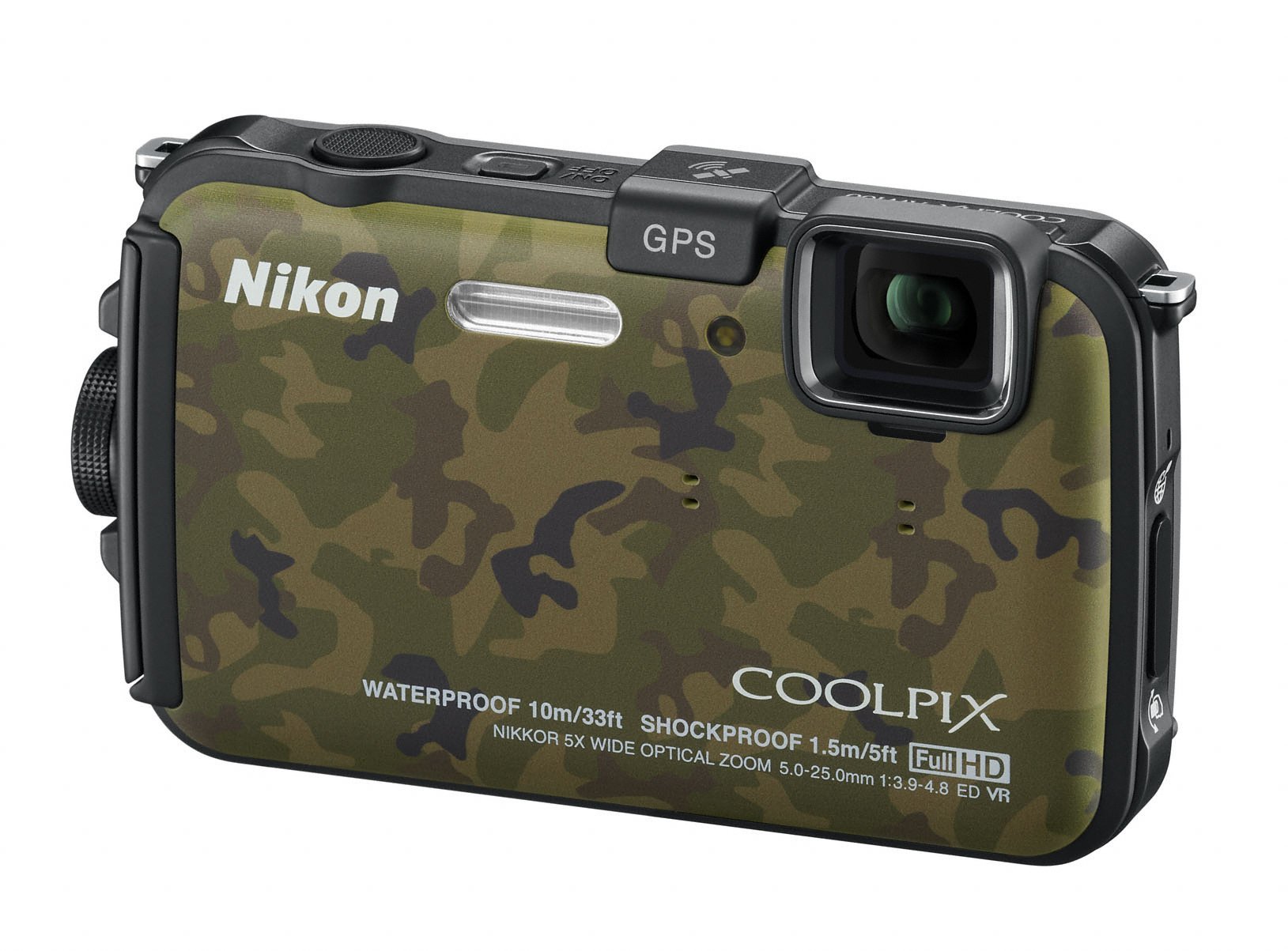 Amazon.com: Nikon COOLPIX AW100 16 MP CMOS 防水數位相機(迷彩) : 電子