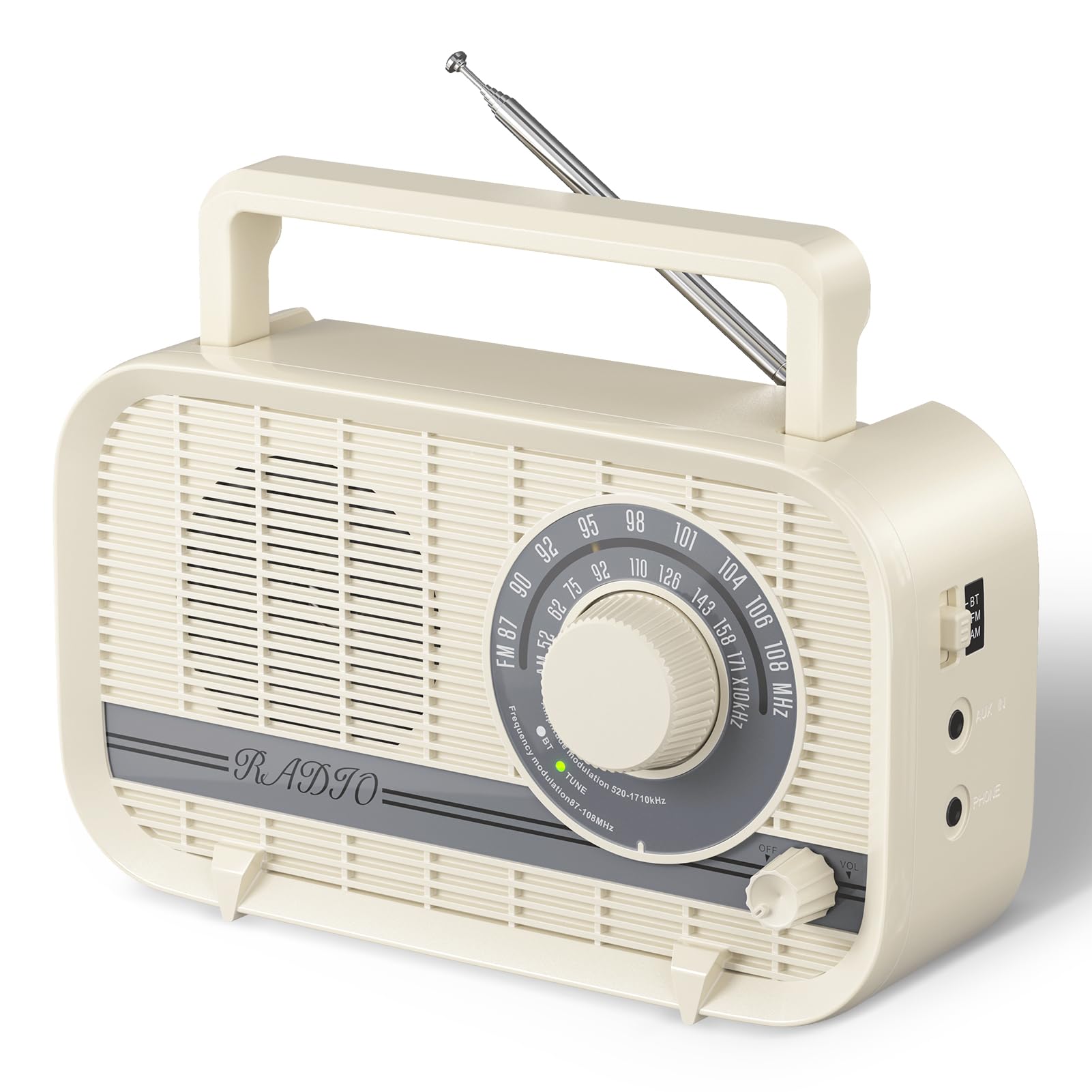 Amazon.com: Audiocrazy Portable AM FM Radio Plug in Wall or