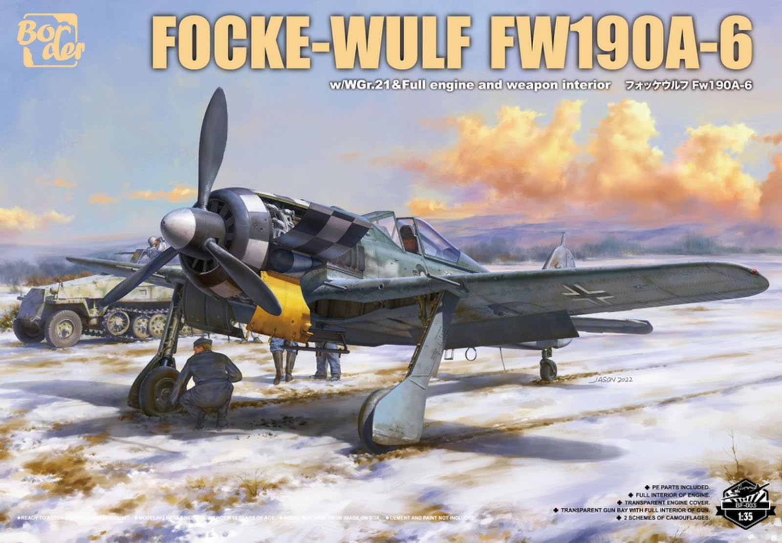 Amazon.com: Border BF-003 1/35 German Focke-Wulf FW-190A-6 : Arts