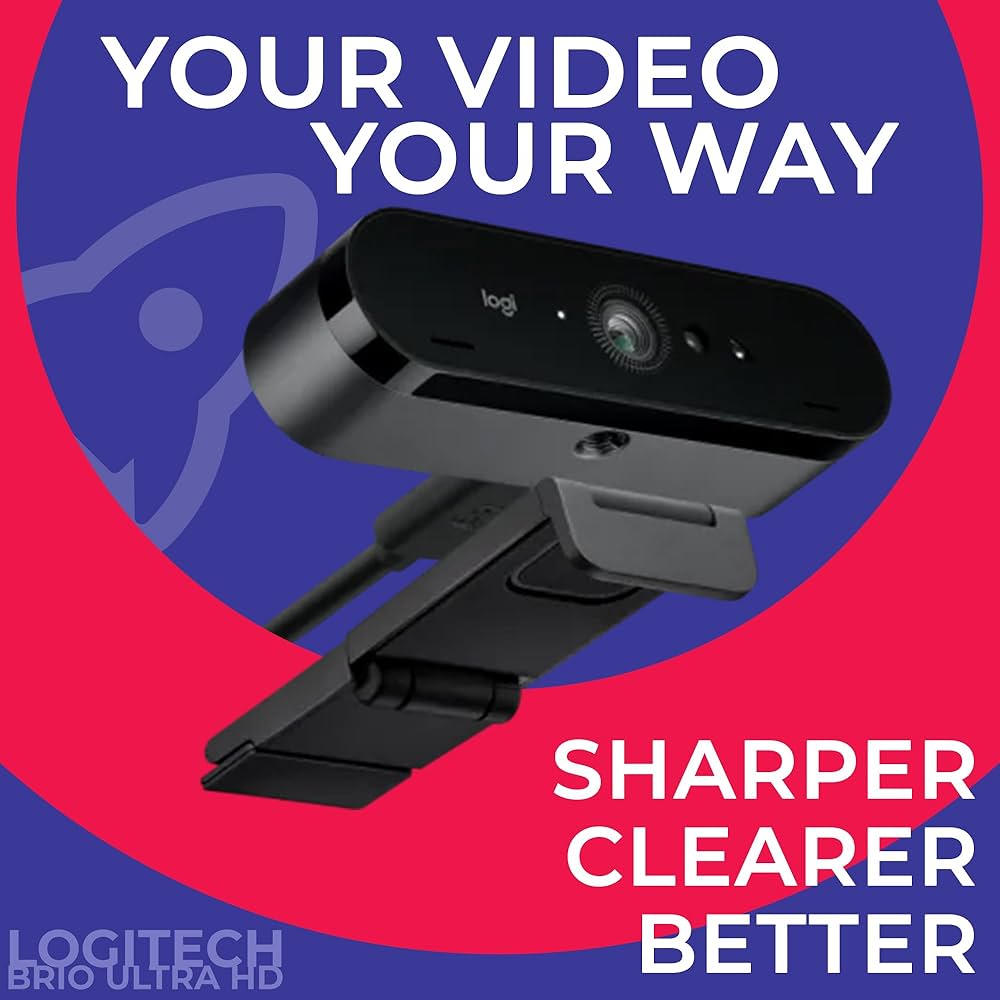 Amazon.com: Logitech BRIO 4K Webcam Business PRO - Crystal-Clear