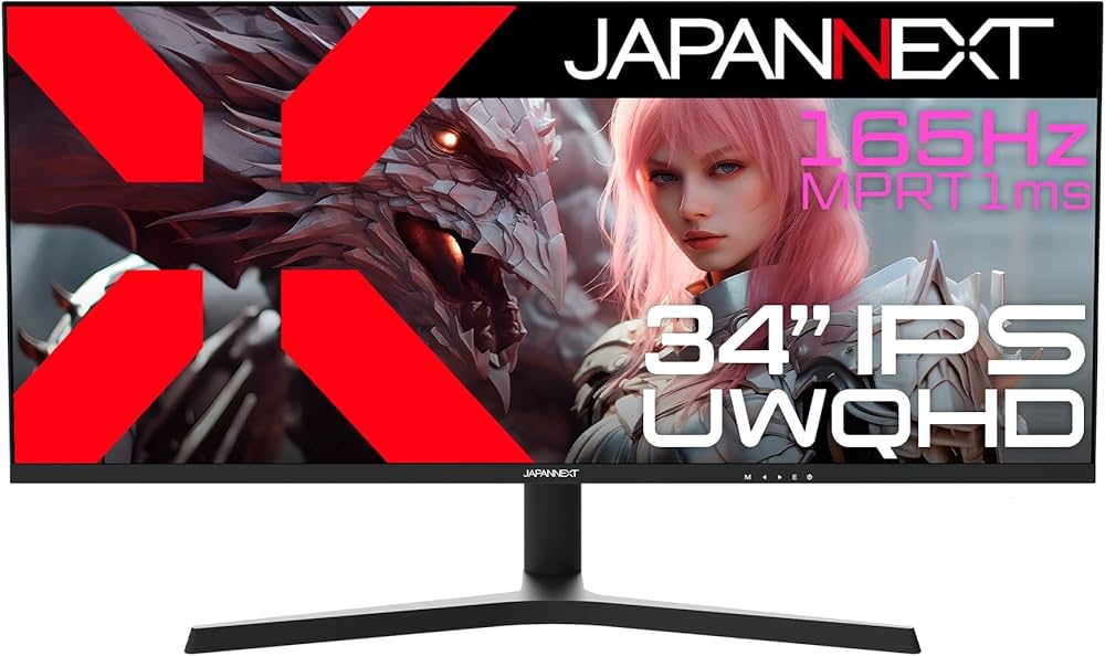 Amazon.co.jp: JAPANNEXT 34インチ IPSパネル搭載 165Hz対応 UWQHD