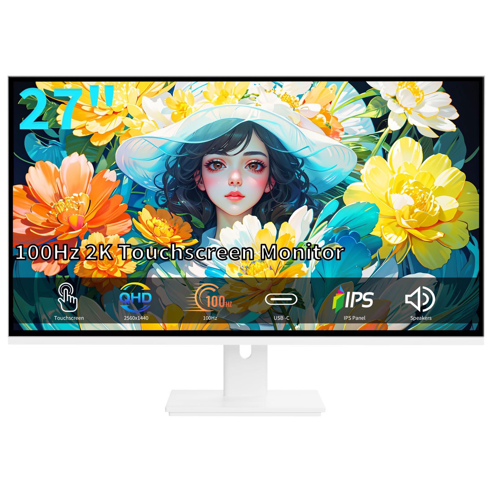 Amazon.com: ZFTVNIE 27 Inch Touchscreen Monitor, 2K Gaming Monitor