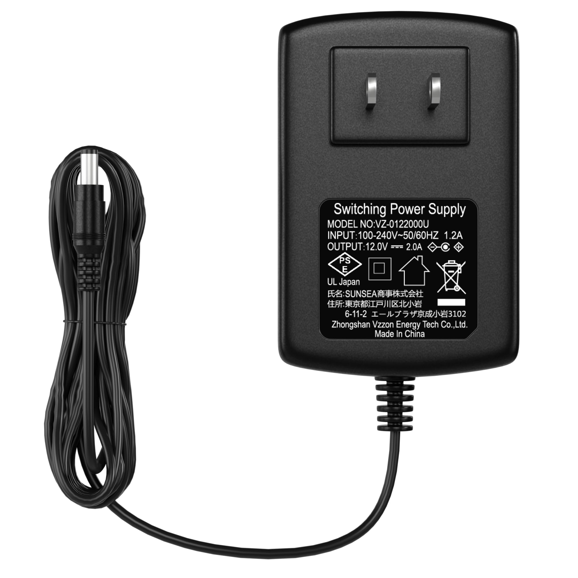 Amazon | 【Hiseeu】1メートルACアダプター 防犯カメラ用電源 PSE取得