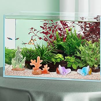 Amazon | HyzaPhix ミニチュア アクアリウム 水槽 イルカ クジラ サメ