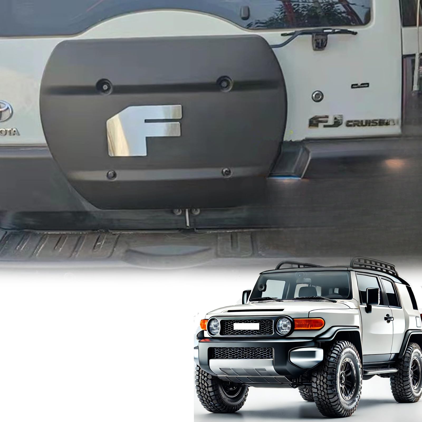Amazon | トヨタFJクルーザー用スペアタイヤカバー 改造リアドアスペア