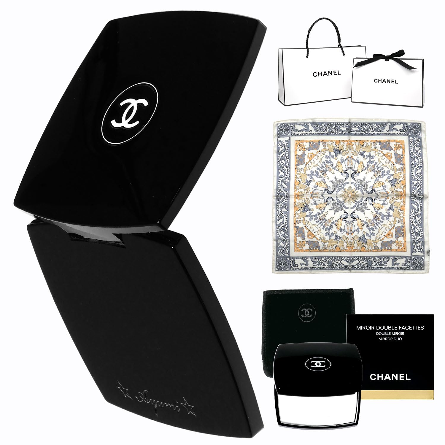 Amazon.co.jp: [セット品/名入れ可] CHANEL シャネル ミラー