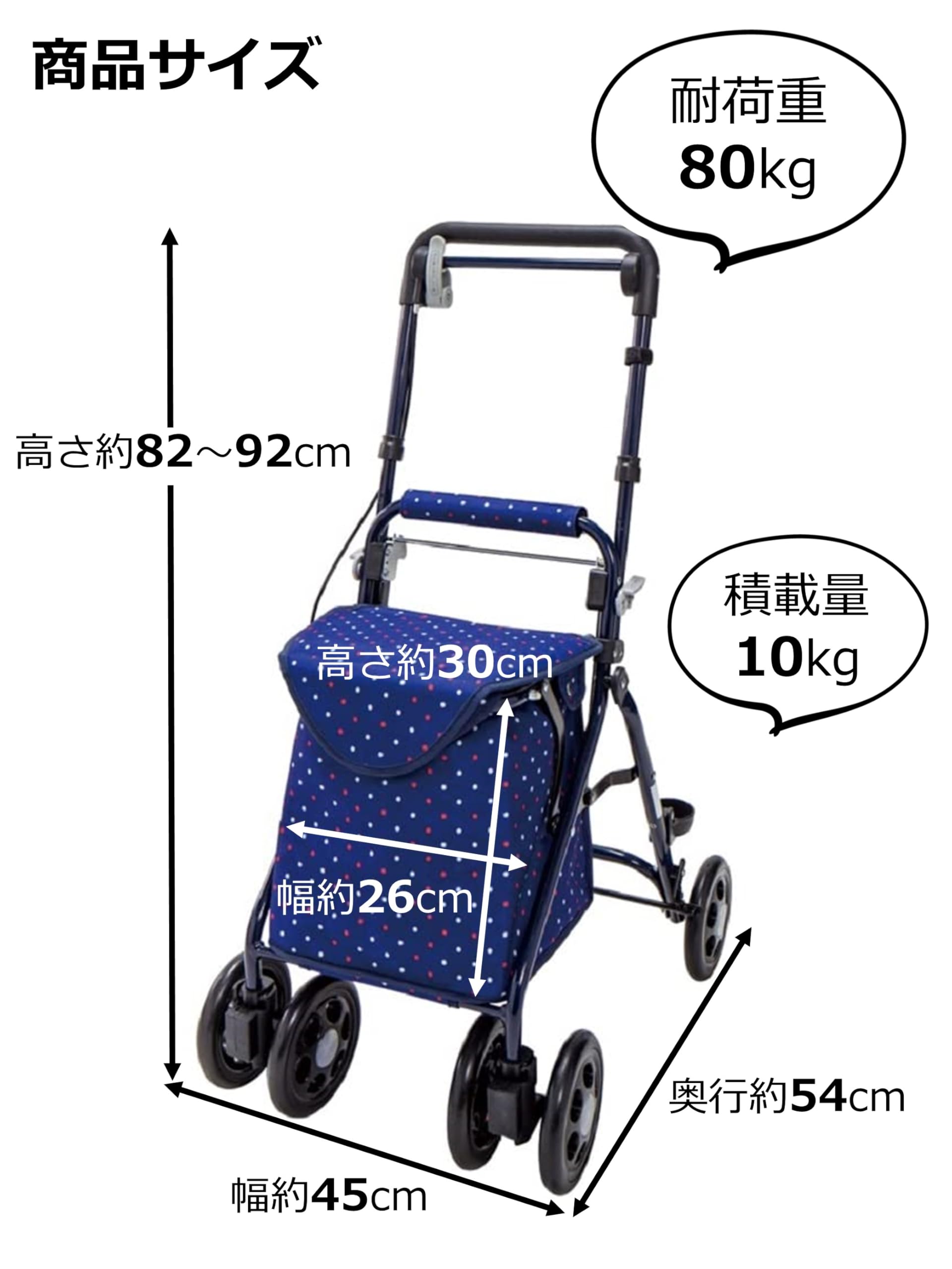 Amazon | YX-371DN らくらくスリムバスケット ドットネイビー