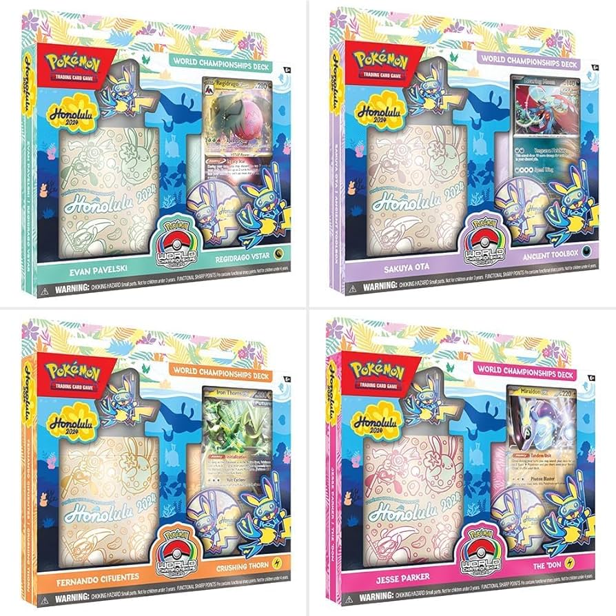 Amazon.co.jp: 2024年ポケモンTCG世界選手権デッキ(ランダムデッキ1枚