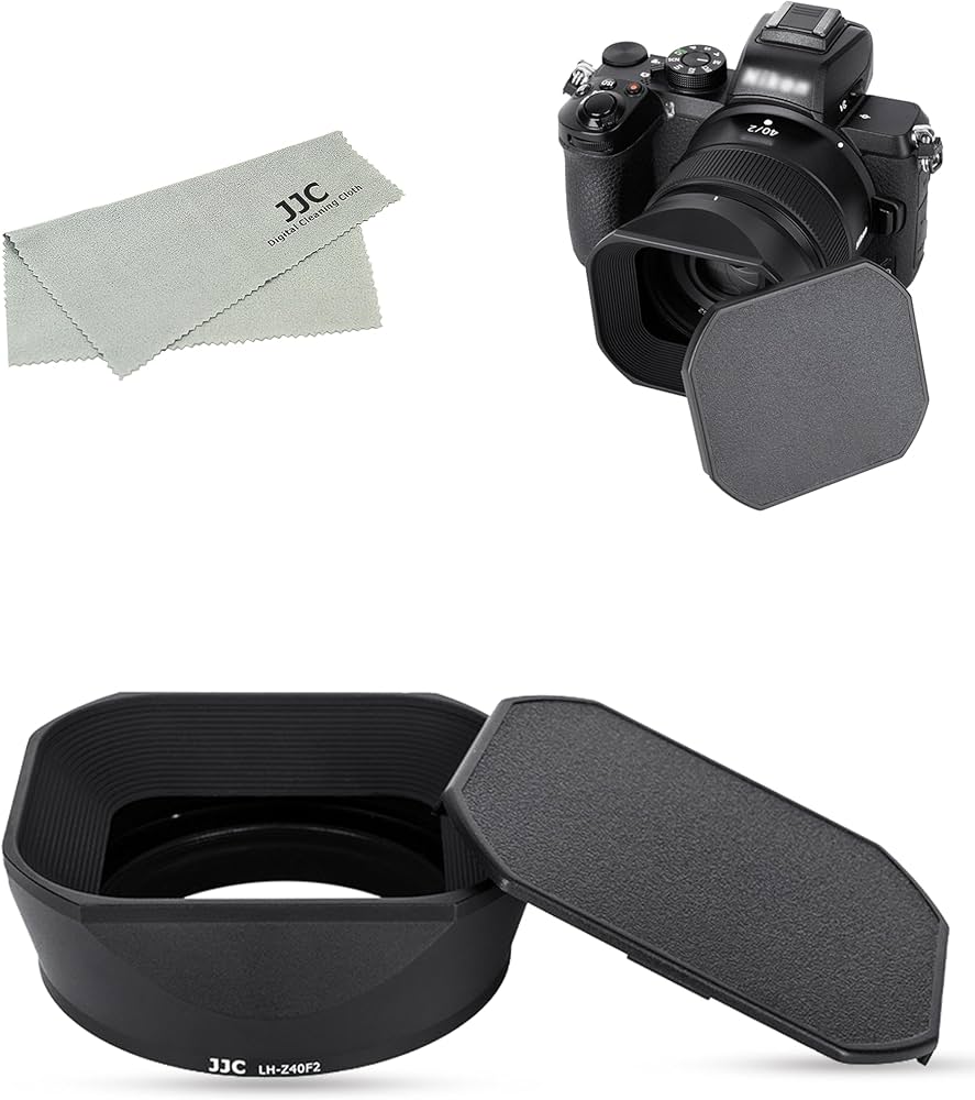Amazon | JJC メタル 正方形 レンズフード + フードキャップ Nikon