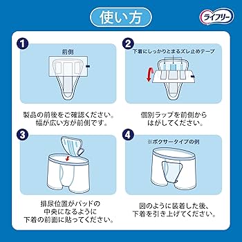 Amazon.co.jp: ライフリー 【尿もれパッド男性用 80㏄】 さわやか 男性