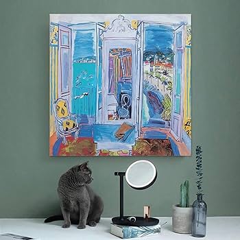Amazon.co.jp: Raoul Dufyラウル・デュフィ画家の作品「ニースの窓開き