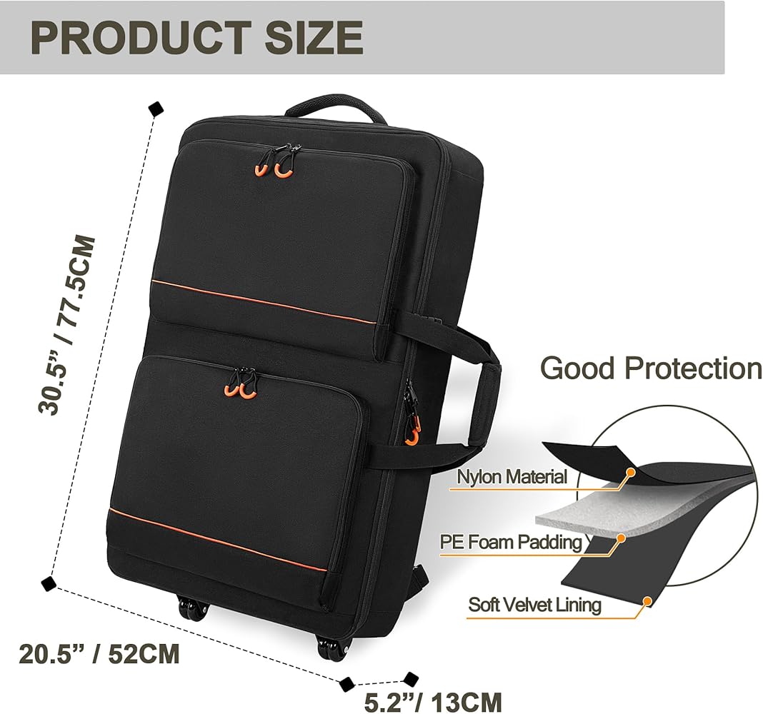 Amazon.com: Rexmica DJ Controller Bag Backpack with Wheels