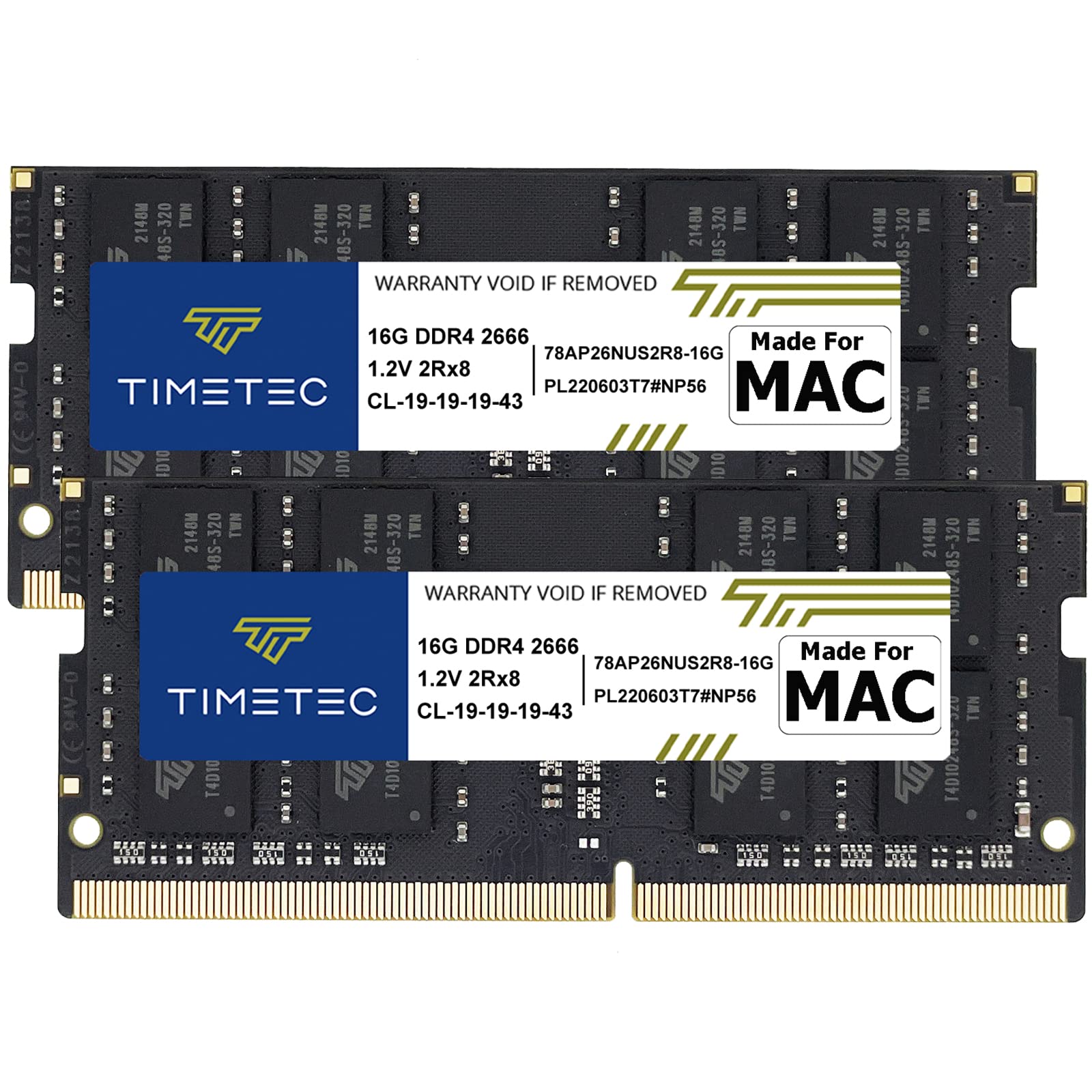 Amazon | Timetec 32GB KIT(2x16GB) Apple DDR4 2666MHz / 2667MHz