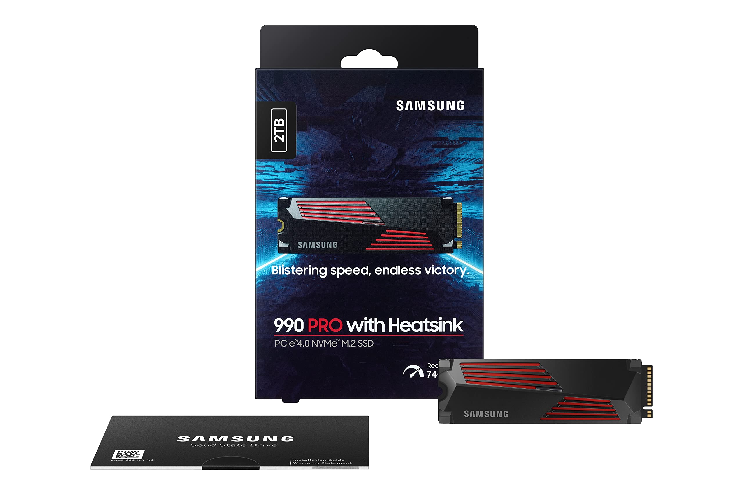 SAMSUNG 990 PRO w/Heatsink SSD 2TB PCIe Gen4 NVMe M.2 Internal