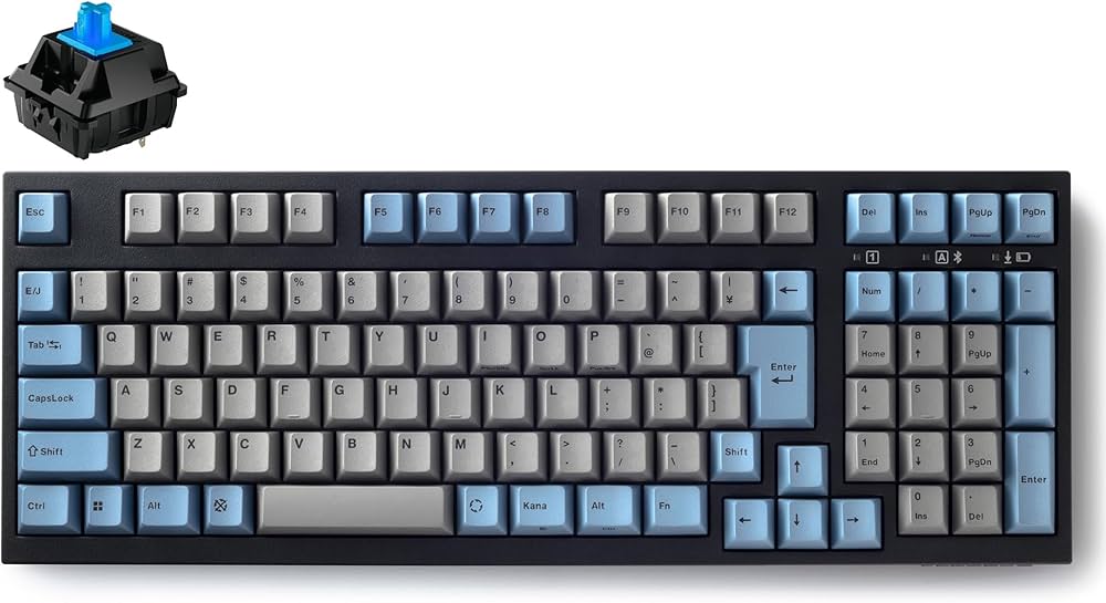 Amazon | LEOPOLD FC980MBT GRAYBLUE Bluetooth/USB-C 日本語JIS配列