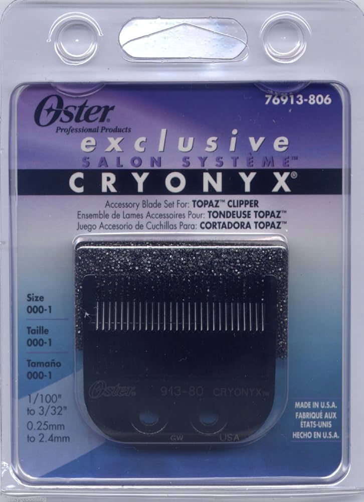 Amazon.com: Genuine OSTER Cryonyx Blade Topaz Sable Rocker Speed