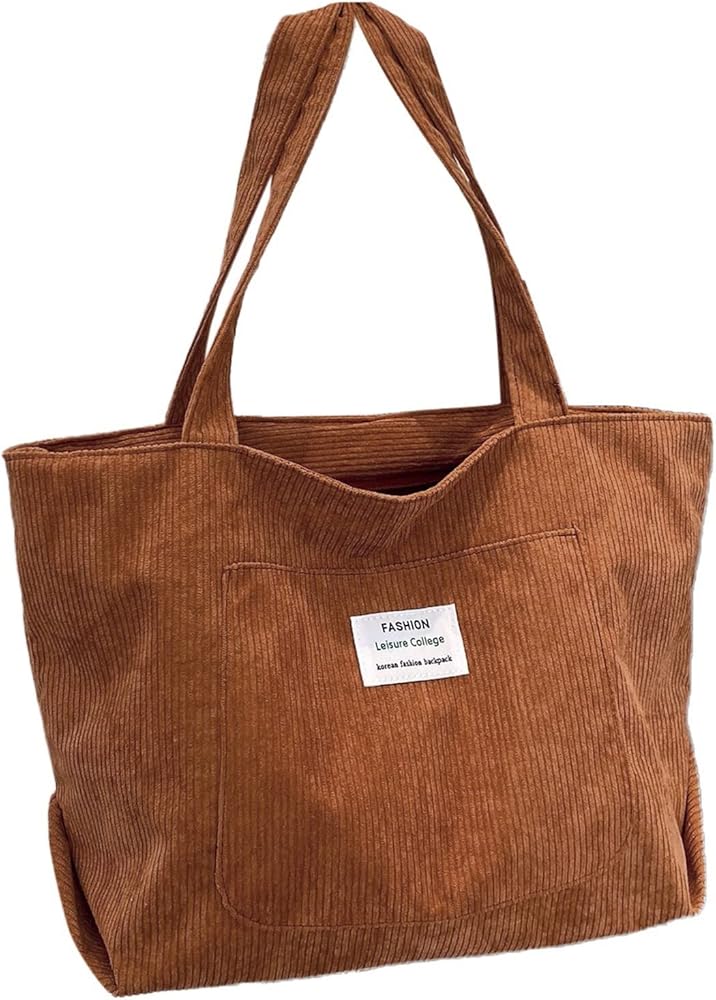 Shoulder Bag Men Corduroy Shopper Bag Women Shoulder Bags Ladies