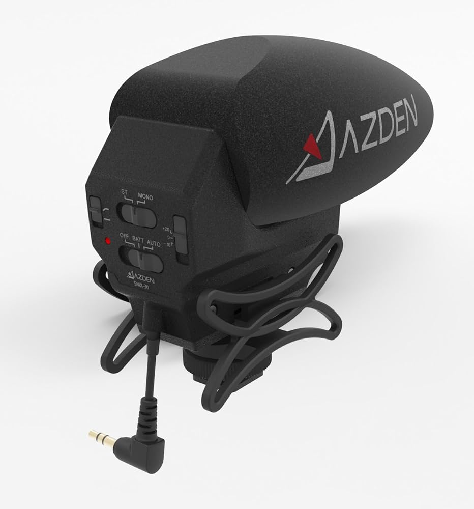 Amazon | AZDEN 一眼レフ用マイク SMX-30 ステレオ/モノラル切替式 超