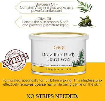 GIGI Brazilian Body Hard Wax, 14 ounces : Amazon.ca: Beauty