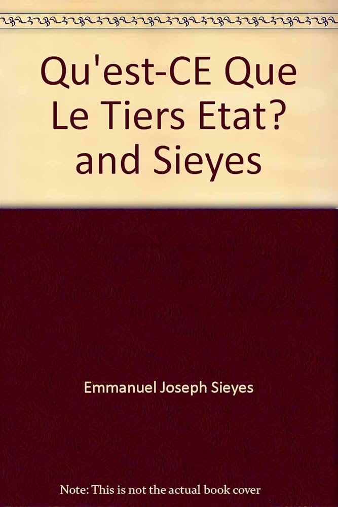 Qu'est-ce que le Tiers Etat? (European political thought) (French