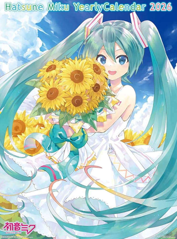 Amazon | 初音ミク CL-043 2026年 壁掛けカレンダー | カレンダー