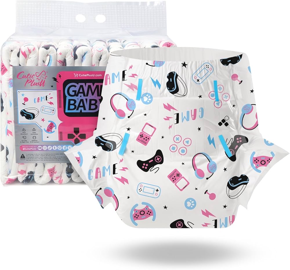 Amazon.com: CutiePlusU Adult Diapers 10 Pieces, Game Baby