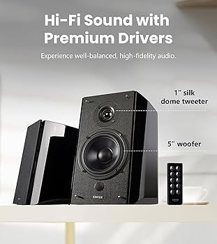 Amazon.com: Edifier R2000DB Powered Bluetooth Bookshelf Speakers