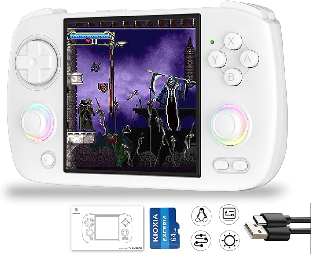 Amazon.com: RG Cubexx Retro Game Handheld 3.95 Inch IPS Screen 720