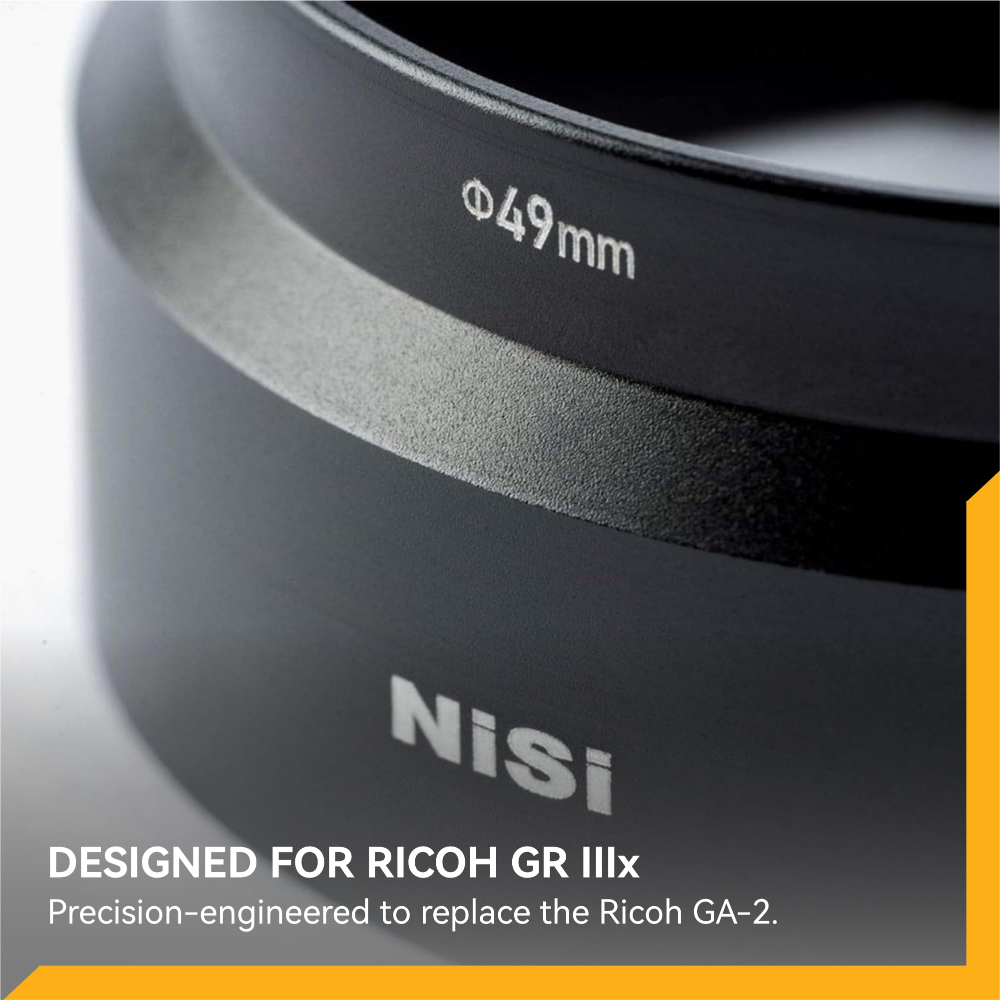 Amazon.com : NiSi - 49mm Lens Adapter for Ricoh GR IIIx – Aluminum