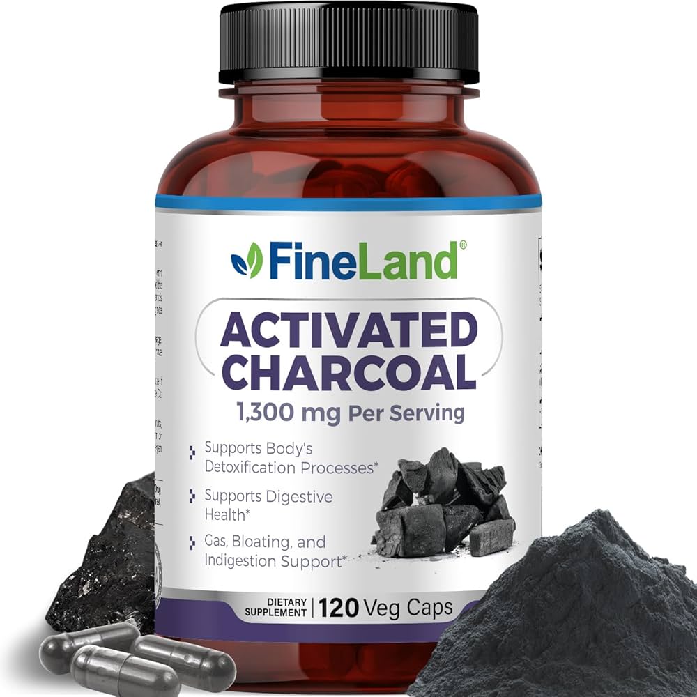 Amazon.com: FineLand Activated Charcoal 1300mg - Advanced