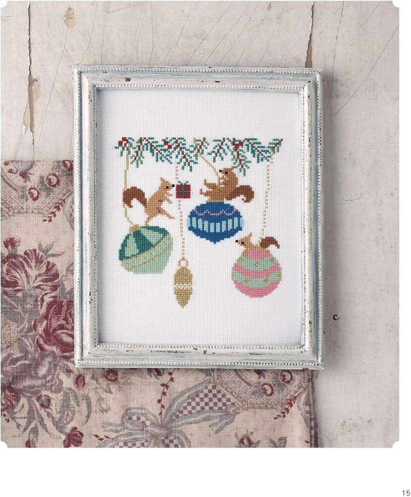 クロスステッチで楽しむ 聖夜を彩るクリスマス刺しゅう (applemints